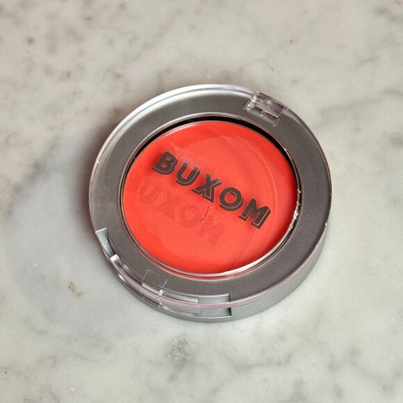 Buxom Plump Shot Peptide Plumping Cream Blush | Coral Cheer | NEW MAKEUP - Picture 4 of 6